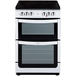 New World 551ETC 55cm Twin Cavity Electric Ceramic Cooker in White